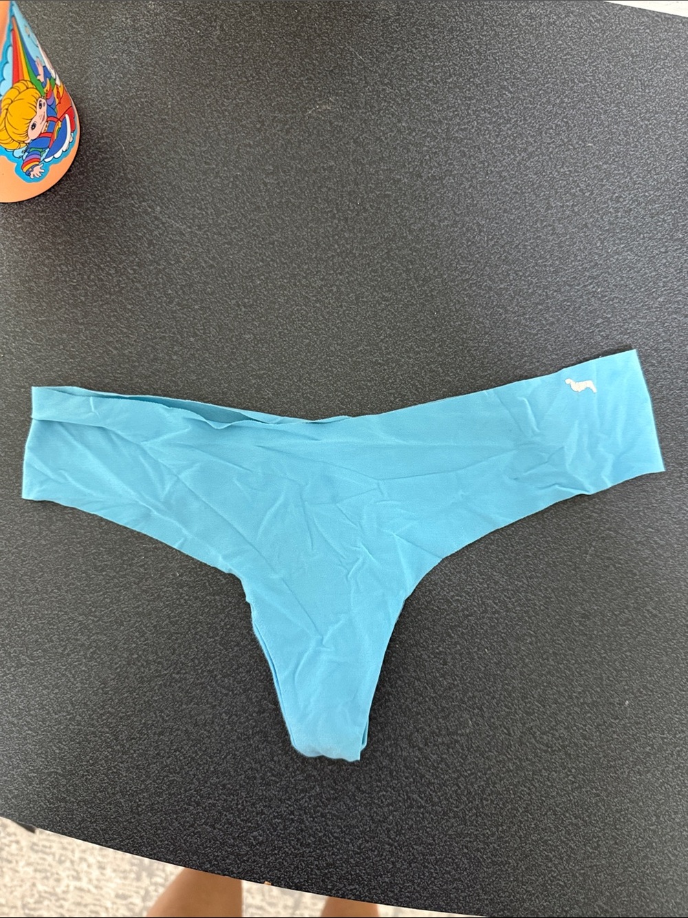 PINK Victoria's Secret Aqua Seamless Thong Panty